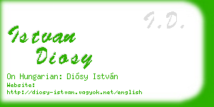 istvan diosy business card