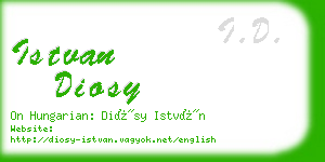 istvan diosy business card